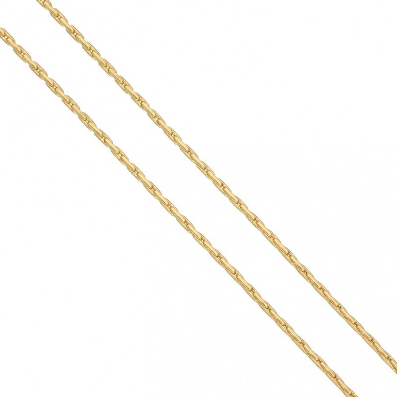 Łańcuszek złoty splot ankier prasowany ze stali 1mm