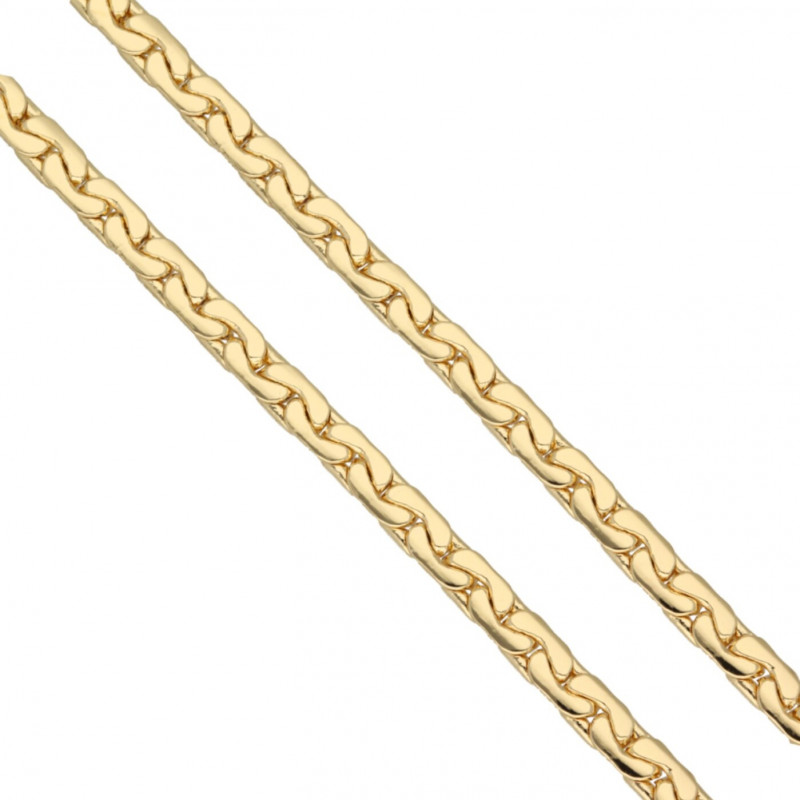 Łańcuszek złoty splot Cardano stal szlachetna 5mm