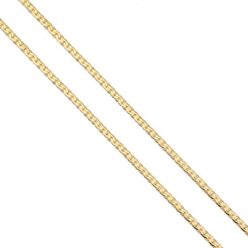 Łańcuszek złoty splot Cardano stal szlachetna 2mm